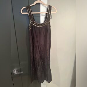 Black, light-weight midi sundress